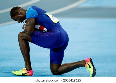 Justin Gatlin Sprinter At Rio 2016 Olympic Games. USA Team Athlete Wins Silver Medal 100m Sprint Race, Track And Field - Rio De Janeiro, Brazil 08.15.2016