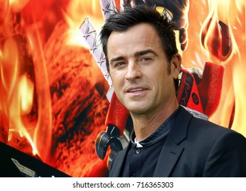 Justin Theroux at the Los Angeles premiere of 'The LEGO Ninjago Movie' held at the Regency Village Theatre in Westwood, USA on September 16, 2017.