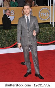 Justin Timberlake at the 19th Annual Screen Actors Guild Awards at the Shrine Auditorium, Los Angeles. January 27, 2013  Los Angeles, CA Picture: Paul Smith