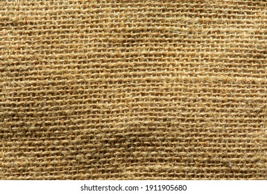 Jute Fiber Woven Into Burlap Or Gunny Cloth. Backgound