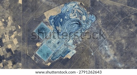 Jwaneng Diamond Mine Complete Complex Satellite Image Botswana