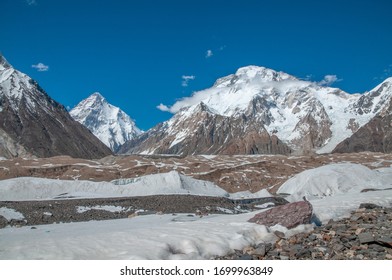 K2 And Broad Peak From Concordia