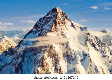 K2 summit, the second highest mountain on the earth - Powered by Shutterstock