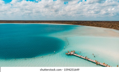 The Kaan Luum Lagoon Is Located In Tulum, Quintana Roo In Mexico.