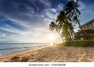 Kaanapali Beach At Sunset