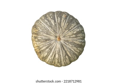 Kabocha Pumpkin Isolated On White Background.