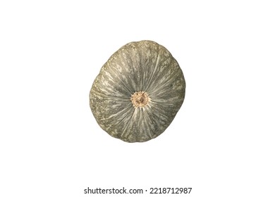 Kabocha Pumpkin Isolated On White Background.