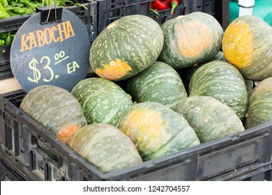 Kabocha Squash At A Market