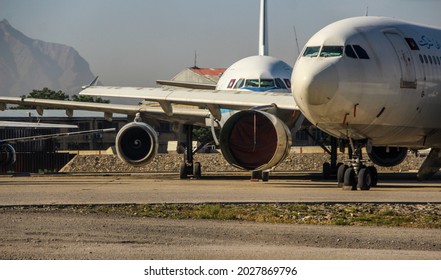 Kabul, Afghanistan, August, 14, 2021, Kabul Airport With The Rush Of Commercial And Military Aircraft To Depart The Country Before The Taliban Advance