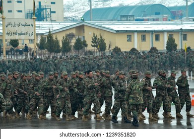 Kabul, Kabul/ Afghanistan - Circa 2008: The Kabul Military Training Centre Is A Basic Training Centre For The Afghan Armed Forces. 