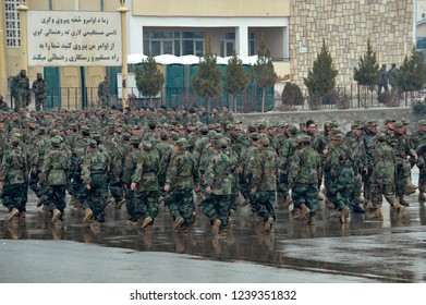 Kabul, Kabul/ Afghanistan - Circa 2008: The Kabul Military Training Centre Is A Basic Training Centre For The Afghan Armed Forces. 