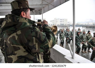 Kabul, Kabul/ Afghanistan - Circa 2008: The Kabul Military Training Centre Is A Basic Training Centre For The Afghan Armed Forces. 