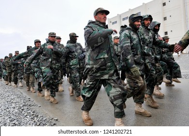 Kabul, Kabul/ Afghanistan - Circa 2008: The Kabul Military Training Centre Is A Basic Training Centre For The Afghan Armed Forces. 