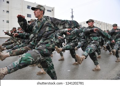 Kabul, Kabul/ Afghanistan - Circa 2008: The Kabul Military Training Centre Is A Basic Training Centre For The Afghan Armed Forces. 