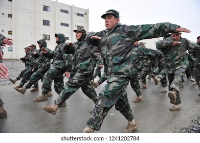 Kabul, Kabul/ Afghanistan - Circa 2008: The Kabul Military Training Centre Is A Basic Training Centre For The Afghan Armed Forces. 