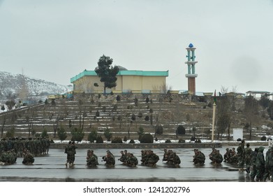 Kabul, Kabul/ Afghanistan - Circa 2008: The Kabul Military Training Centre Is A Basic Training Centre For The Afghan Armed Forces. 