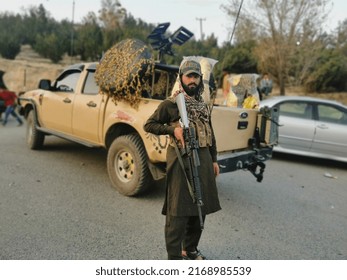 Kabul, Afghanistan. March 21, 2022. Taliban Fighter.