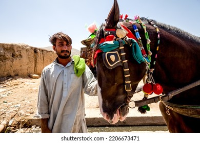 Kabul, Afghanistan - Yune 8, 2011: Afghan People In Kabul, Natives Of Afghanistan On Streets Of The City