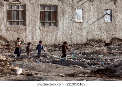 Kabul, Afghanistan - Yune 8, 2011: Afghan People In Kabul, Natives Of Afghanistan On Streets Of The City