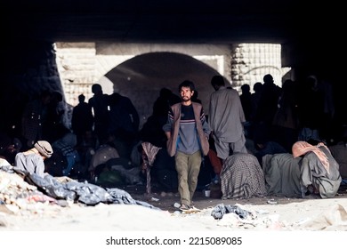 Kabul, Afghanistan - Yune 8, 2011: Afghan People In Kabul, Natives Of Afghanistan On Streets Of The City