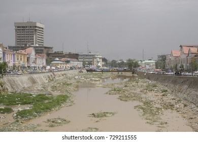 Kabul River In Central Kabul, Capital Of Afghanistan