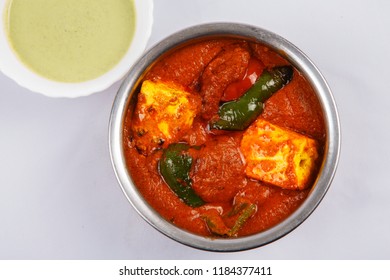 Kadhai Paneer Or Karahi Paneer Or Kadai Paneer With Bell Paper Is An Indian Dish Of Marinated Cottage Cheese 