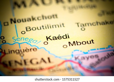 Kaedi. Africa On A Map