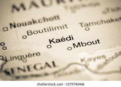 Kaedi. Africa On A Map