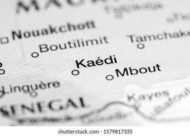 Kaedi. Africa On A Map