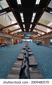 KAHULUI, HI -27 MAY 2021- View Of The Terminal At The Kahului Airport (OGG) On The Island Of Maui In Hawaii Near The Haleakala Volcano.