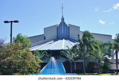 KAHULUI, HI -30 MARCH 2016- The King's Cathedral (First Assembly Of God Church) In Kahului On The Hawaiian Island Of Maui.