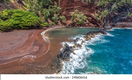 Kaihalulu Bay In Hana, Maui, Hawaii