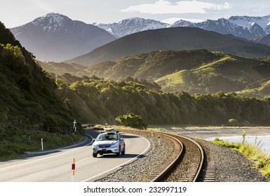 Kaikoura Highway/ Kaikoura's Coastal Highway Is An Iconic New Zealand Scenic Drive 