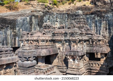 The Kailasa or Kailash Temple is the largest rock cut Hindu temple at the Ellora Caves in Maharashtra, India