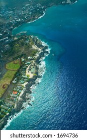 Kailua-Kona, Big Island Aerial Shot, Hawaii