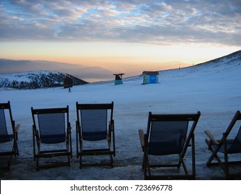 Kaimaktsalan Ski Center Near Edessa Greece Europe