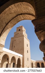 KAIROUAN, TUNISIA - SEPTEMBER 9: The Great Mosque, Kairouan is a symbol of the meeting pace of faiths September 9, 2010 in Kairouan, Tunisia. 