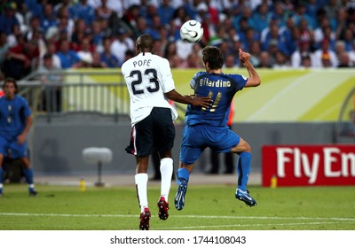 Kaiserslautern, GERMANY - June 17, 2006: 
Eddie Pope And Alberto Gilardino In Action 
During The 2006 FIFA World Cup Germany 
Italy V USA At The Fritz-Walter Stadium.