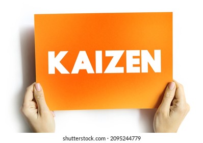 Kaizen Japanese Term Meaning Change Better Stock Photo 2095244779 ...