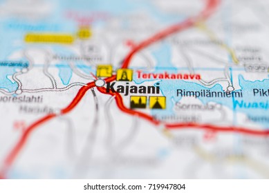 Kajaani On Map.