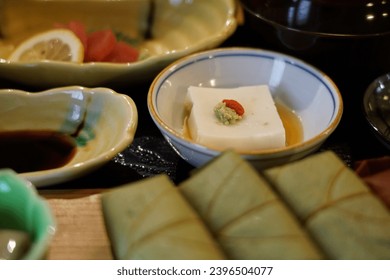 Kakinoha Zushi or Sushi set in Nara, Japan - Shutterstock ID 2396504077