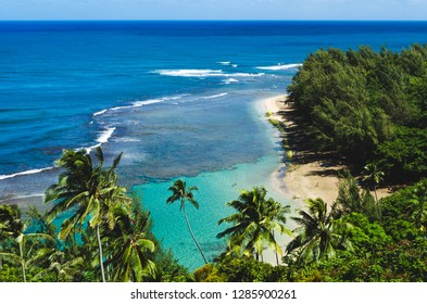 Kalalau trail is one of the most turistic destinations of the Kauai island in Hawaii, US