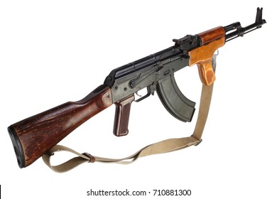 Kalashnikov AK 47 Romanian Version Isolated On White