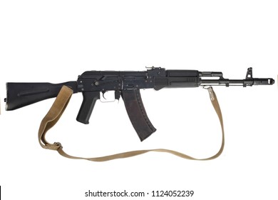 Kalashnikov AK Assault Rifle On White Background