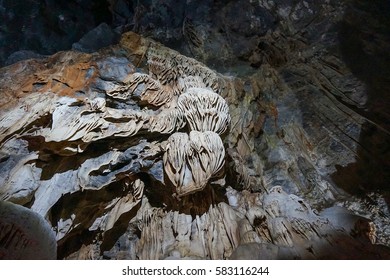 KALAVRYTA - GREECE, SEPT 2016: The Cave Of The Lakes Is Located Near The Village Kastria In The Achaea Regional Unit Near Kalavryta. The Cave Is An Old Subterranean River Consisting Of Three Levels.