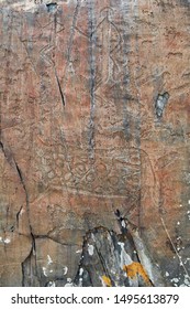 Kalbak-Tash Petroglyphs (4th Millennium BC - 1st Millennium AD). 723th Km Of Chuya Tract. Altai Republic, Siberia, Russia.