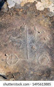 Kalbak-Tash Petroglyphs (4th Millennium BC - 1st Millennium AD). 723th Km Of Chuya Tract. Altai Republic, Siberia, Russia.