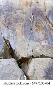 Kalbak-Tash Petroglyphs (4th Millennium BC - 1st Millennium AD). 723th Km Of Chuya Tract. Altai Republic, Siberia, Russia.