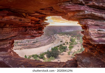 Kalbarri National Park Is A Great Stop For An Australian West Coast Road Trip. This Is Nature's Window In Kalbarri National Park. 