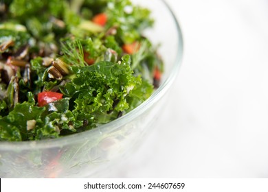 Kale And Rainbow Chard Salad With Wild Rice